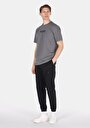thumb-Comfort Fit Yuvarlak Yaka Düz Erkek Antrasit Kısa Kol Tişört