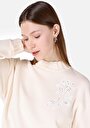 thumb-Regular Fit   Kadın Ekru Sweatshirt
