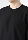 thumb-Regular Fit Yuvarlak Yaka  Erkek Siyah Uzun Kol Tişört Cl1062460