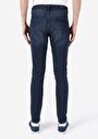 thumb-Slim Fit Erkek Koyu İndigo Yırtık Detaylı Jean Pantolon