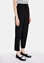 thumb-Regular Fit Düşük Bel Düz Paça Kadın Siyah  Pantolon