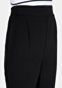 thumb-Regular Fit Düşük Bel Düz Paça Kadın Siyah  Pantolon