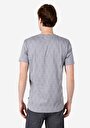 thumb-Regular Fit Yuvarlak Yaka Baskılı Erkek Gri Kısa Kol Tişört