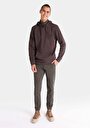 thumb-Regular Fit Örme Erkek Kahverengi Sweatshirt