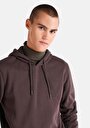 thumb-Regular Fit Örme Erkek Kahverengi Sweatshirt