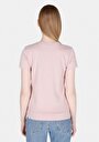thumb-Slim Fit Yuvarlak Yaka Düz Kadın Pembe Kısa Kol Tişört