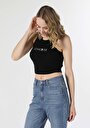 thumb-Slim Fit   Kadın Siyah Atlet