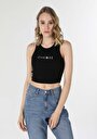 thumb-Slim Fit   Kadın Siyah Atlet
