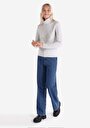 thumb-Slim Fit Turtle Neck Jakarlı Kadın Gri Kazak