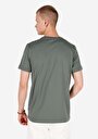 thumb-Regular Fit Yuvarlak Yaka Düz Erkek Yeşil Kısa Kol Tişört