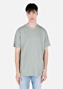 thumb-Comfort Fit Yuvarlak Yaka Düz Erkek Yeşil Kısa Kol Tişört