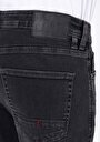 thumb-Straight Fit Düşük Bel Düz Paça Erkek Siyah Jean Pantolon