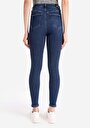 thumb-Skinny Fit Yüksek Bel Dar Paça Kadın Denim Jean Pantolon