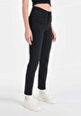 thumb-Slim Fit Orta Bel Düz Paça Kadın Siyah Jean Pantolon