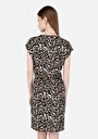 thumb-Regular Fit  Kadın Siyah Kısa Kol Elbise