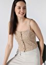 thumb-Slim Fit   Kadın Bej Atlet