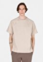thumb-Comfort Fit Yuvarlak Yaka Düz Erkek Kahverengi Kısa Kol Tişört