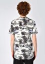 thumb-Regular Fit Yuvarlak Yaka Baskılı Erkek Çok Renkli Kısa Kol Tişört