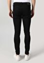 thumb-Skinny Fit Düşük Bel Dar Paça Erkek Siyah Jean Pantolon
