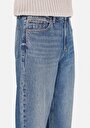 thumb-Baggy Fit Orta Bel Bol Paça Erkek İndigo Jean Pantolon