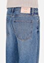 thumb-Baggy Fit Orta Bel Bol Paça Erkek İndigo Jean Pantolon
