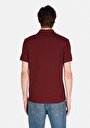 thumb-Regular Fit Polo Yaka Düz Erkek Mor Kısa Kol Tişört