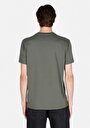 thumb-Regular Fit Yuvarlak Yaka Düz Erkek Yeşil Kısa Kol Tişört