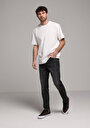 thumb-Comfort Fit Yuvarlak Yaka Düz Erkek Beyaz Kısa Kol Tişört
