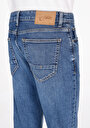 thumb-Slim Fit Cepli Erkek Mid İndigo Denim Jean Pantolon
