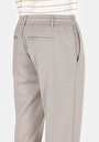 thumb-Regular Fit Orta Bel Düz Paça Erkek Bej  Pantolon
