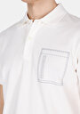 thumb-Regular Fit Polo Yaka Düz Erkek Beyaz Kısa Kol Tişört