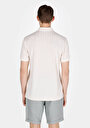 thumb-Regular Fit Polo Yaka Düz Örme Cepsiz Erkek Bej Kısa Kol Tişört