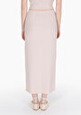thumb-Slim Fit Düz  Kadın Bej Etek