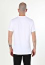 thumb-Regular Fit Yuvarlak Yaka Pamuklu Cepsiz Erkek Beyaz Kısa Kol Tişört