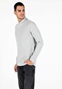 thumb-Regular Fit Balıkçı Yaka  Erkek Gri Kazak