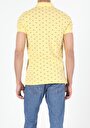 thumb-Regular Fit Polo Yaka  Erkek Sari Kısa Kol Tişört
