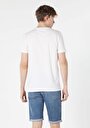 thumb-Regular Fit Yuvarlak Yaka Baskılı Erkek Beyaz Kısa Kol Tişört
