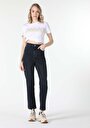 thumb-Straight Fit Yüksel Bel Bootcut Kadın Denim Jean Pantolon