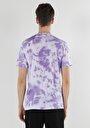 thumb-Comfort Fit Yuvarlak Yaka Baskılı Erkek Mor Kısa Kol Tişört
