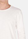 thumb-Regular Fit Yuvarlak Yaka Düz Erkek Beyaz Uzun Kol Tişört