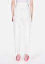 thumb-Balloon Fit Yüksek Bel Daralan Paça Kadın Beyaz Jean Pantolon