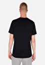 thumb-Regular Fit Yuvarlak Yaka  Erkek Siyah Kısa Kol Tişört