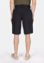 thumb-Regular Fit Orta Bel Düz Erkek Antrasit Şort