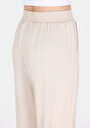 thumb-Regular Fit Yüksel Bel Düz Paça Astarsız Kadın Bej Pantolon