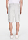 thumb-Regular Fit Orta Bel Düz Erkek Taş Şort