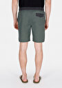 thumb-Slim Fit Düz Erkek Yeşil Deniz Şortu