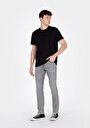 thumb-Straight Fit Erkek Black Denim Jean Fermuarlı Pantolon