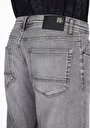 thumb-Straıght Fıt Düşük Bel Düz Erkek Antrasit Jean Şort