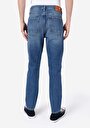 thumb-Regular Fit Orta Bel Daralan Paça Erkek İndigo Denim Jean Pantolon