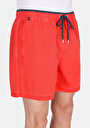 thumb-Slim Fit Düz Erkek Kirmizi Deniz Şortu